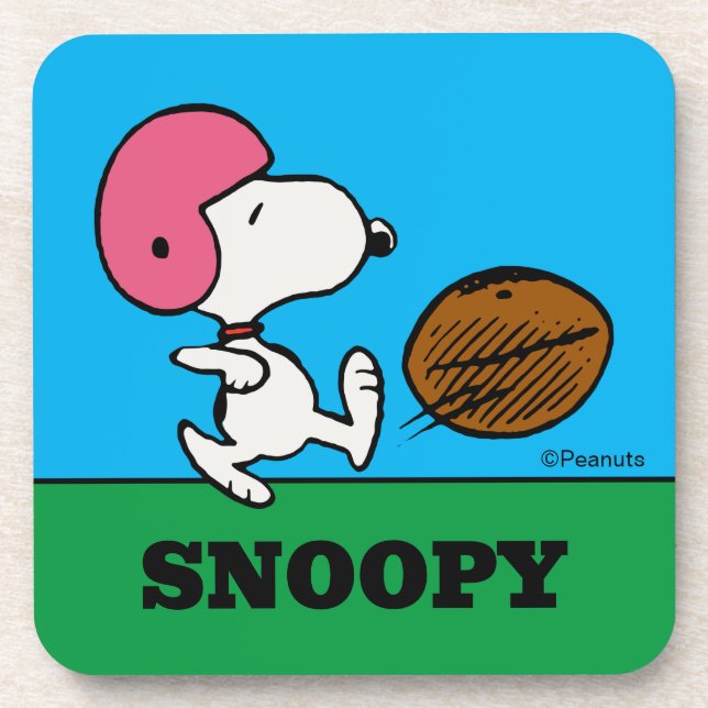 Posavasos Cacahuetes | Snoopy Football Kicker (Frente)