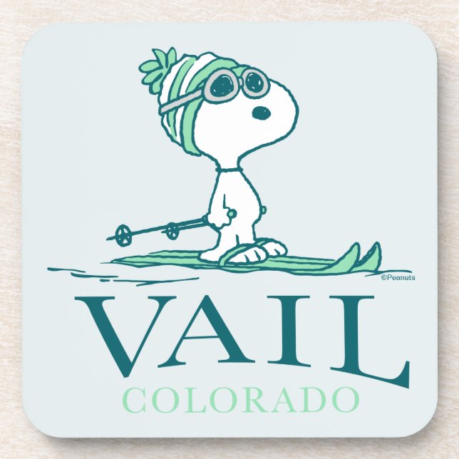 Posavasos Cacahuetes | Snoopy Vail Colorado (Frente)