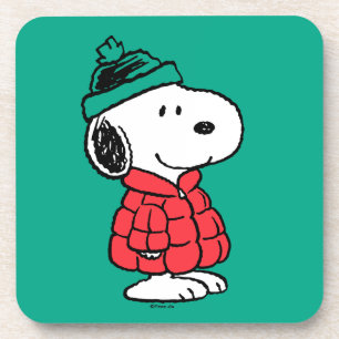 Posavasos Cacahuetes   Snoopy Winter Coat & Gorra
