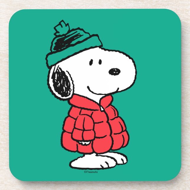 Posavasos Cacahuetes | Snoopy Winter Coat & Gorra (Frente)