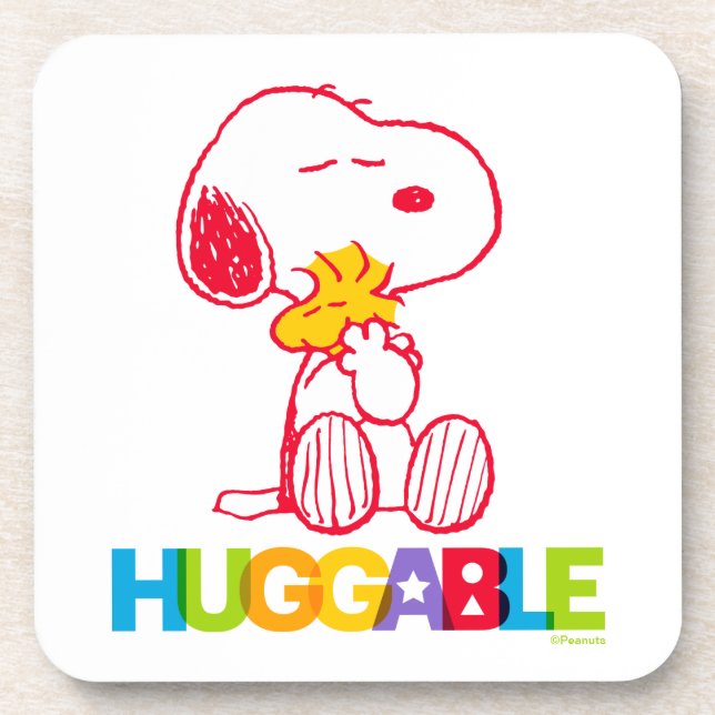 Posavasos Cacahuetes | Snoopy & Woodstock Huggable (Frente)