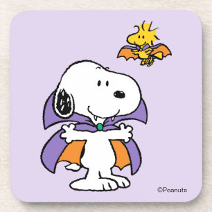 Posavasos Cacahuetes Snoopy Woodstock Vampiro Halloween