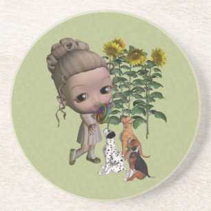 Posavasos Cachorros Y Pascua De Bebida Cuta Para Niños