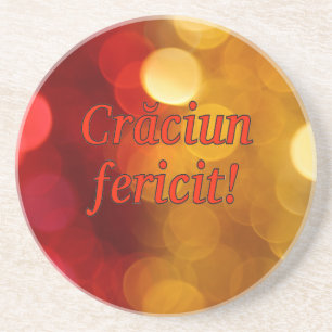 Posavasos ¡Căciun fericit! Feliz Navidad en rumano