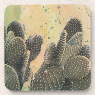 Posavasos Cactus del desierto  Placa verde