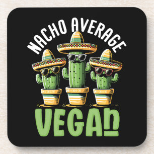 Posavasos Cactus divertidos Sombrero Nacho Promedio Vegan