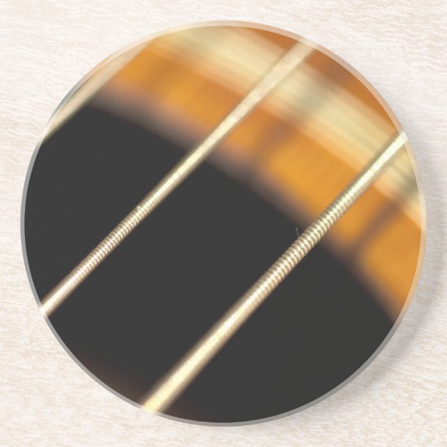 Posavasos Cadenas acústicas de guitarra en movimiento (Frente)