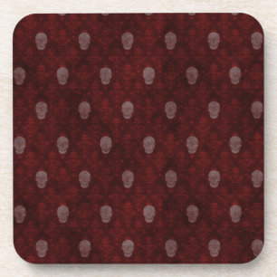 Posavasos Caer en rojo las Skulls victorianas
