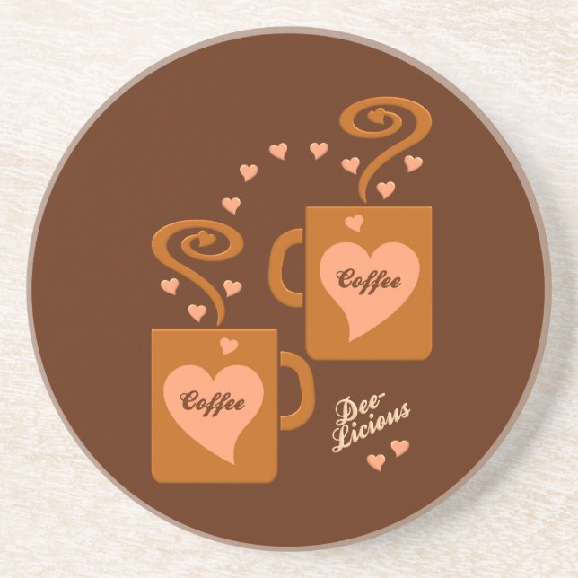 Posavasos Café Amantes, personalizar (Frente)