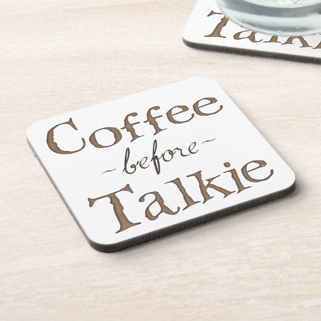 Posavasos Café antes de hablar (Lado Izquierdo)