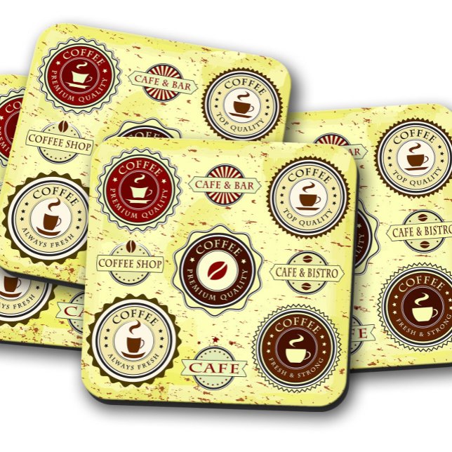 Posavasos Café de la época de los años 50 | Conjunto de esca (Subido por el creador)