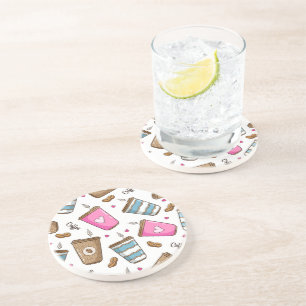 Posavasos Café, Frijoles para café, corazón, amante del café