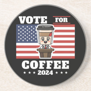 Posavasos Café para presidente, vota por café