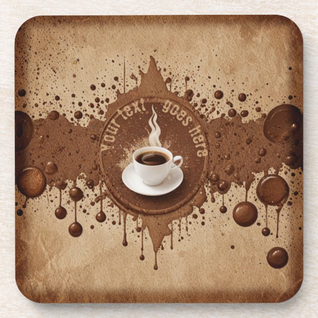 Posavasos café personalizado (Frente)