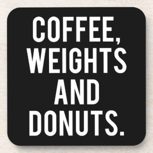 Posavasos Café, pesos y donuts - Gimnasio de Novedad diverti
