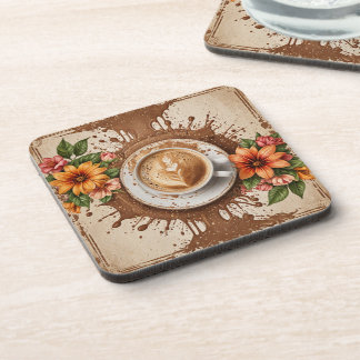 Posavasos Café y flores