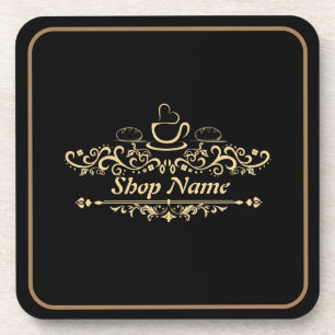 Posavasos Cafetería moderna Panadería bienvenida personaliza