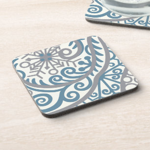 Posavasos Caída de Copos de Nieve Juego de Pascua Blizzard