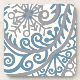 Posavasos Caída de Copos de Nieve Juego de Pascua Blizzard