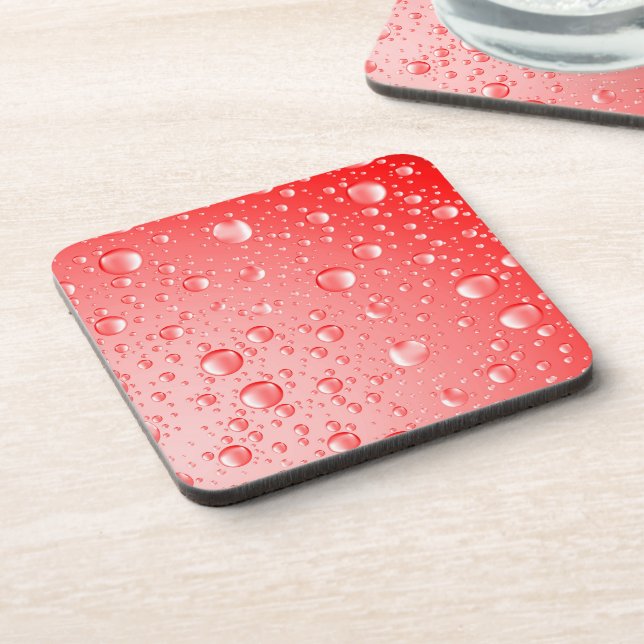 Posavasos Caídas de Lluvia de Red Metálica Resumen (Lado Izquierdo)