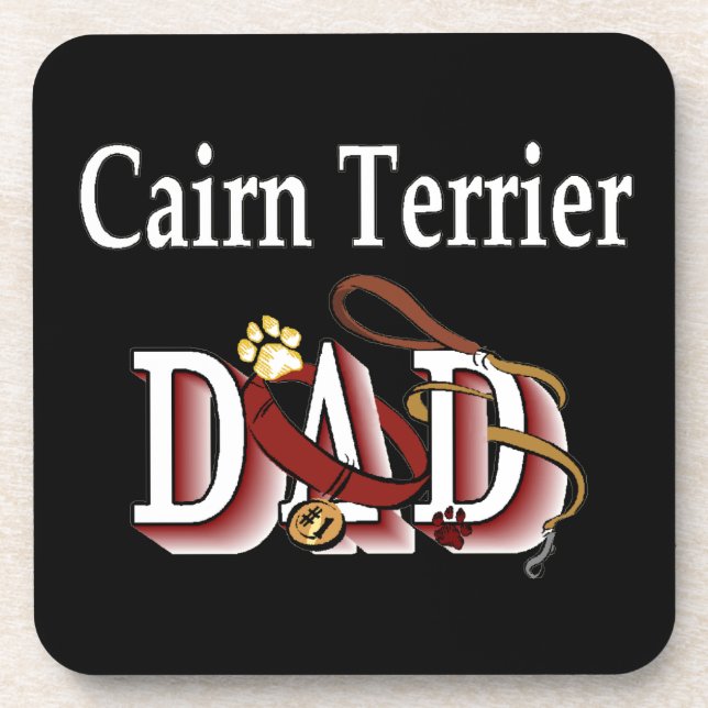 Posavasos cairn terrier dad dad dad papá (Frente)