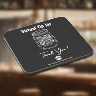 Posavasos Caja de propinas virtual, aplicación de pago con c