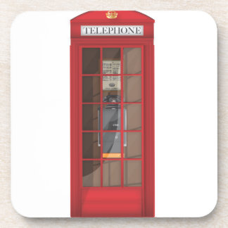 Posavasos Cajetín Rojo de Teléfono