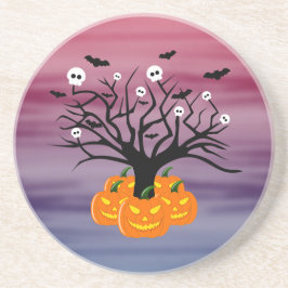 Posavasos Calabaza de Halloween Jack del Árbol Muerto de los