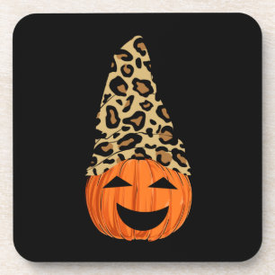 Posavasos Calabaza Gorra Cute Leopardo