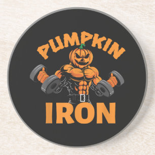 Posavasos Calabaza Iron Halloween Gimnasio Taller Levantar P