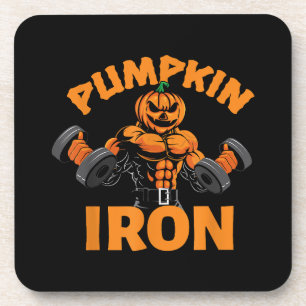 Posavasos Calabaza Iron Halloween Gimnasio Taller Levantar P