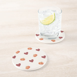 Posavasos Calabazas Corazones de Borgoña