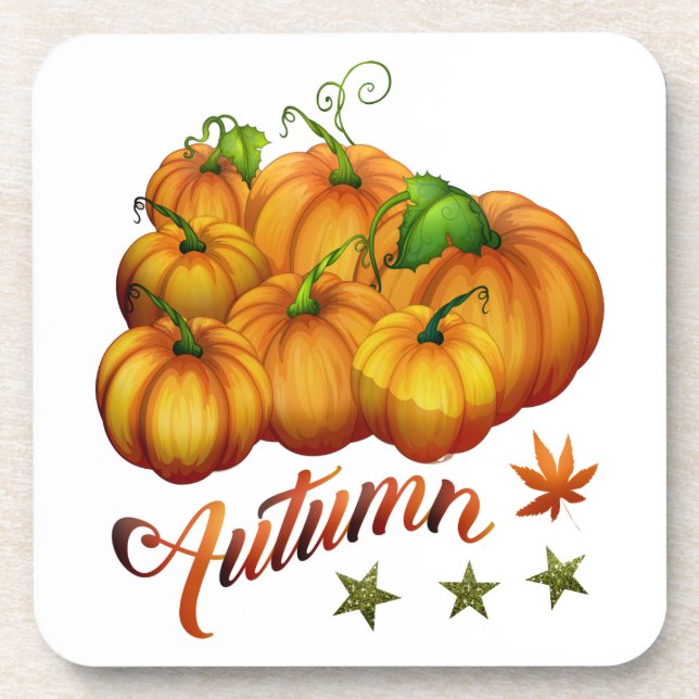 Posavasos Calabazas de otoño    (Frente)