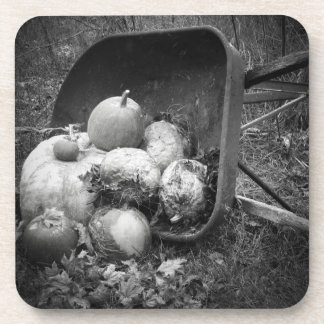 Posavasos Calabazas en una carretilla a la antigua
