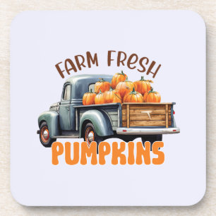 Posavasos Calabazas frescas de granja - Camión rústico