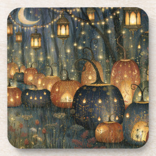 Posavasos Calabazas y linternas fantásticas Místicas