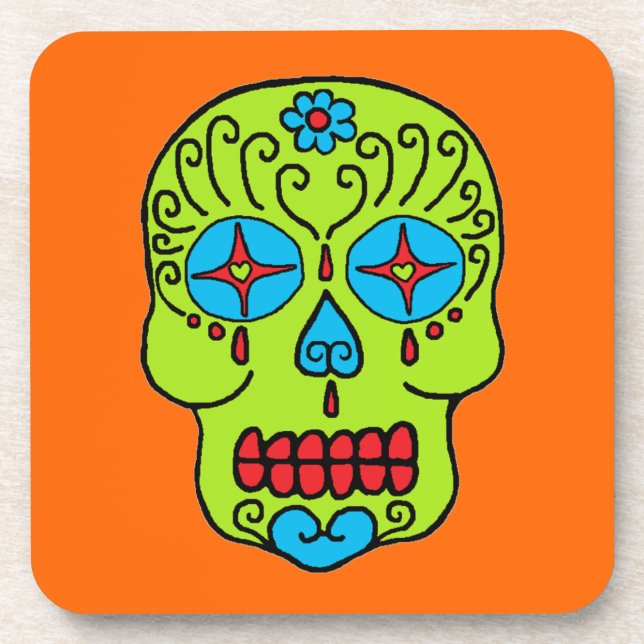 Posavasos Calavera de Azúcar (Frente)