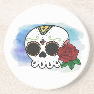 Posavasos Calavera de azúcar de los muertos