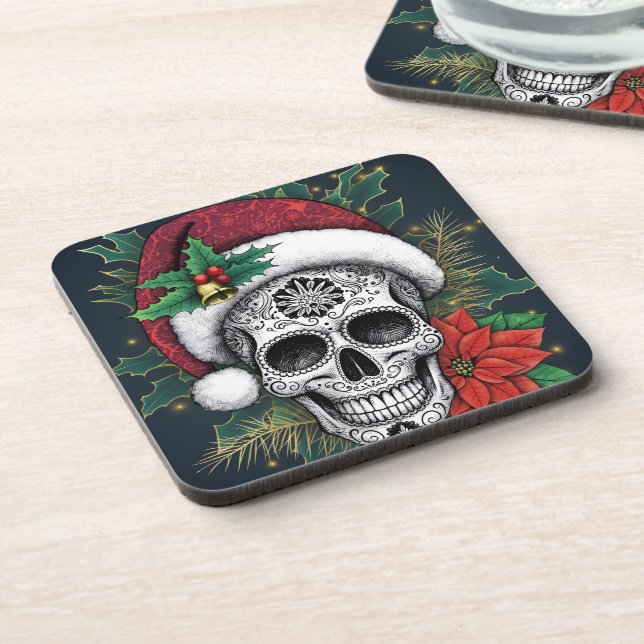 Posavasos Calavera de Azúcar de Santa (Lado Izquierdo)