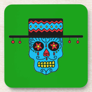 Posavasos Calavera de azúcar gaucho