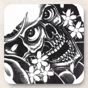 Posavasos Calavera de tatuaje japonesa