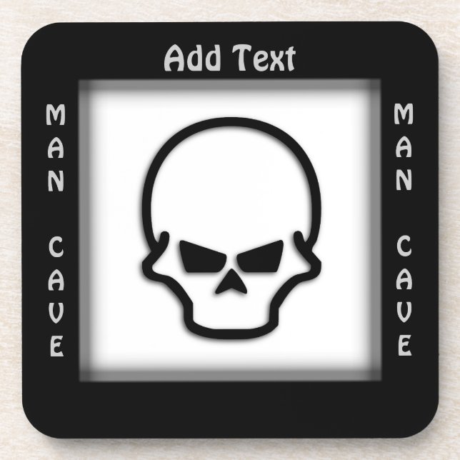 Posavasos Calavera malvada (Frente)