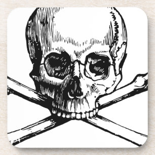Posavasos Calavera y huesos