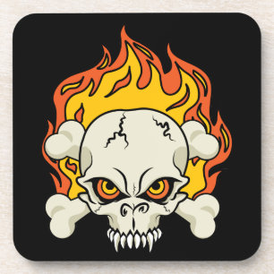 Posavasos Calavera y huesos cruzados