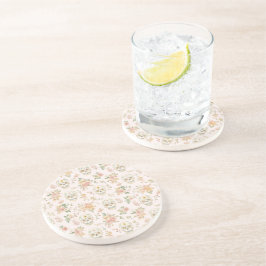 Posavasos Calaveras de Azúcar Flores de Melocotón