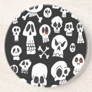 Posavasos Calaveras dibujadas a mano