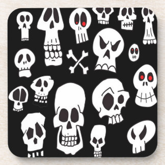 Posavasos Calaveras dibujadas a mano