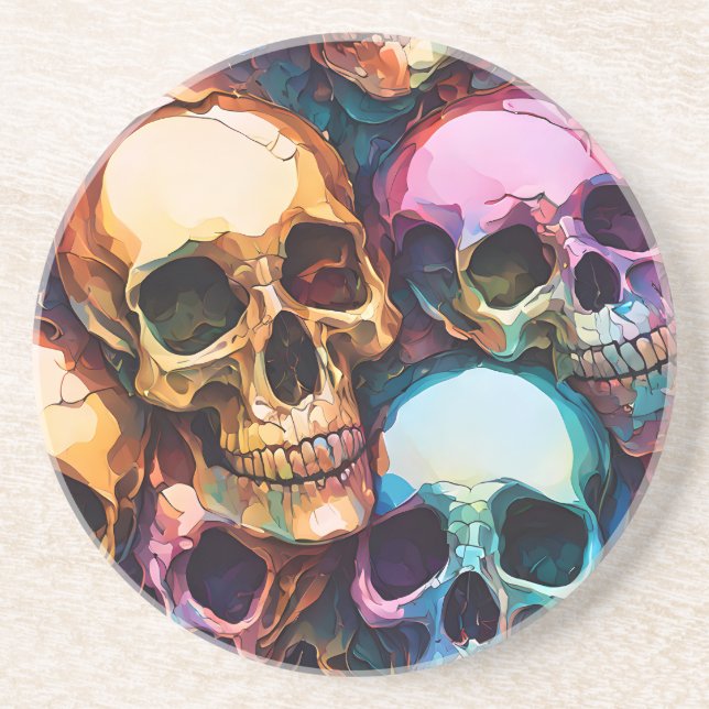 Posavasos Calaveras Funky (Frente)