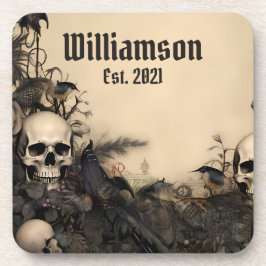 Posavasos Calaveras vintage góticas