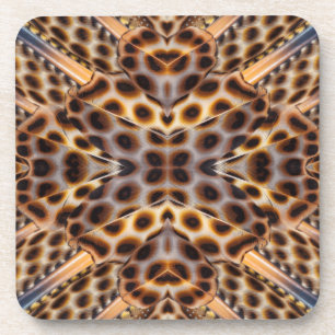 Posavasos Caleidoscopio de faisán marrón